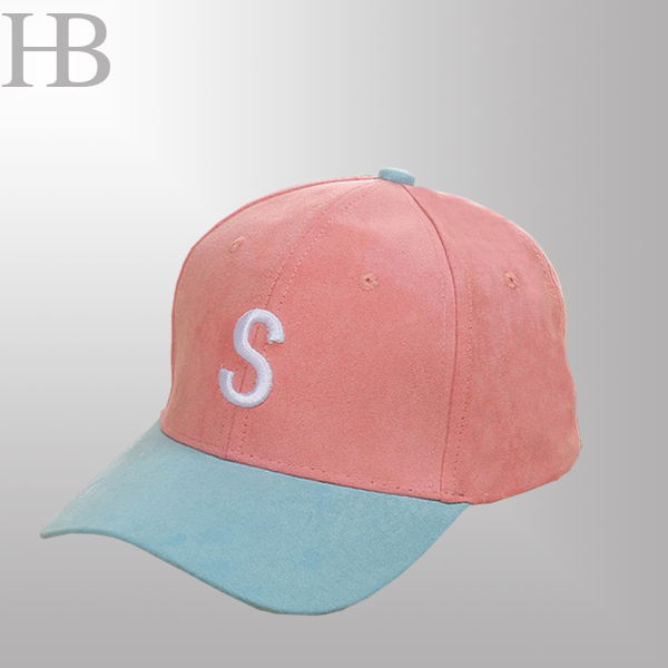 Suede Leather Snapback Cap