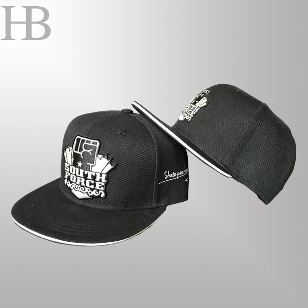 Plain Embroidery Logo Patch Snapback Cap